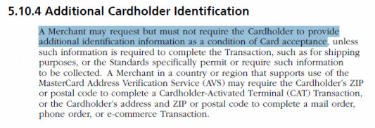 MasterCard Cardholder ID
