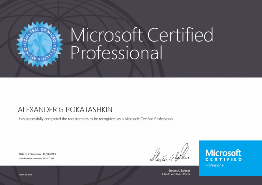 Microsoft Certified Professional (MCP)