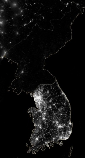 Сравнительная светимость Белгорода и Харькова в 1992 и 2016 году 