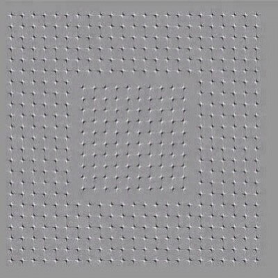 Оптическая иллюзия: движущийся квадрат