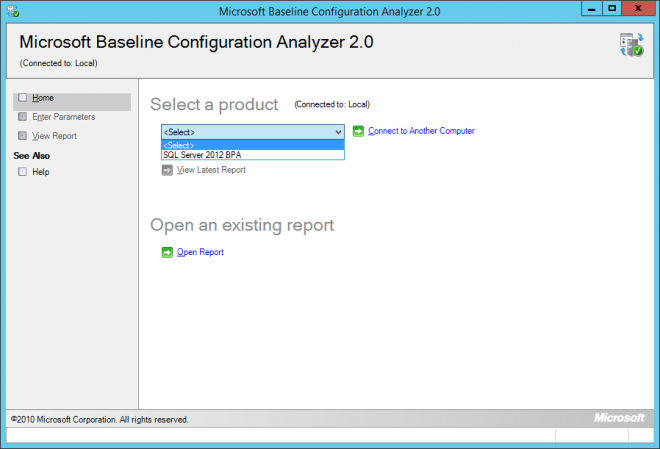 Microsoft SQL Server 2012 Best Practices Analyzer (SQL BPA)