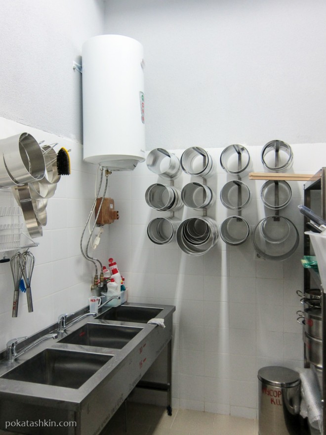 Производственное оборудование на кухне в магазине Preston