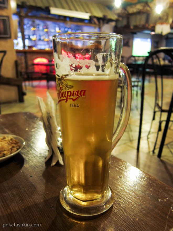 Разливное светлое пиво "Жатецкий Гусь"