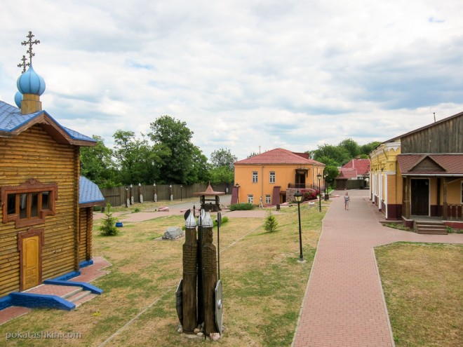 Вид из Охотничьей башни, Мозырский замок