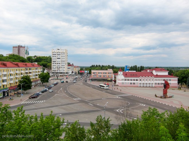 Площадь Ленина - центр города Мозырь