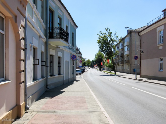 Ломаные улицы и дома в Гродно