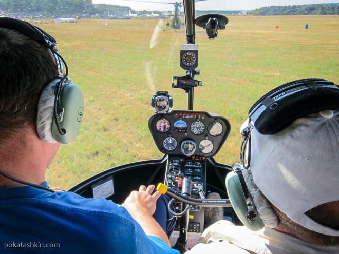 Полёт на вертолёте Robinson R44 над Минском