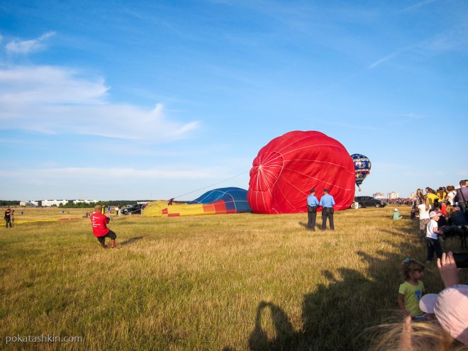 Подготовка воздушного шара к полёту