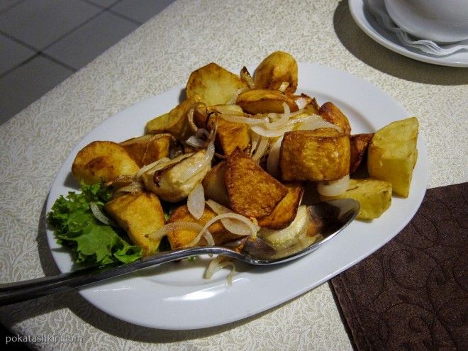 Картофель жаренный по-грузински