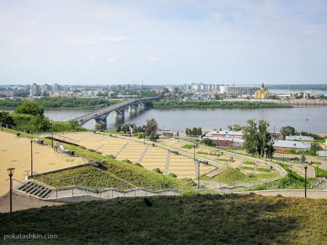 Обзорная площадка на набережной Федоровского в Нижнем Новгороде