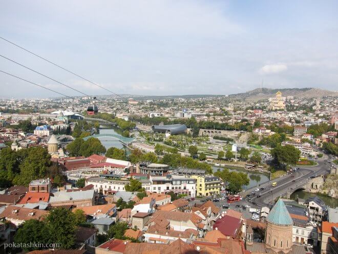 Тбилиси со стороны крепости Нарикала