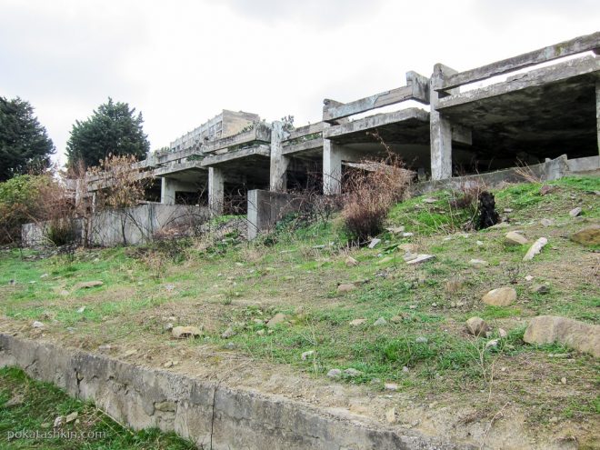 Развалины на Тбилисском водохранилище