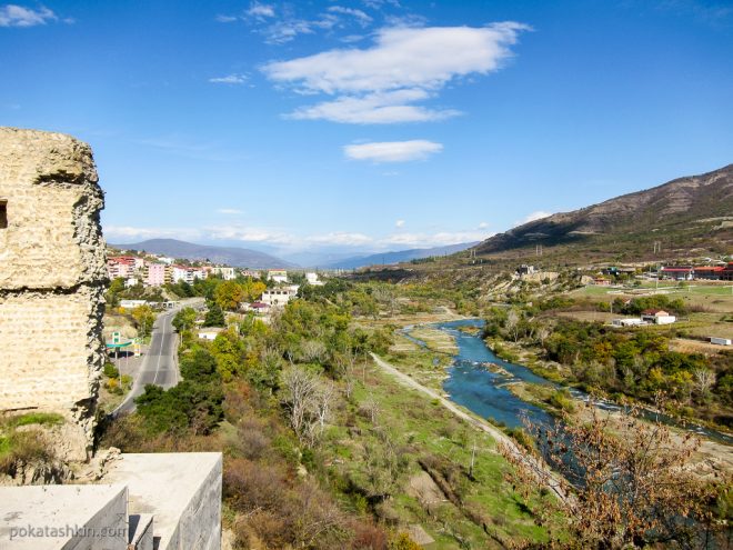 Вид с развалин Бебрисцихе (крепость старца)